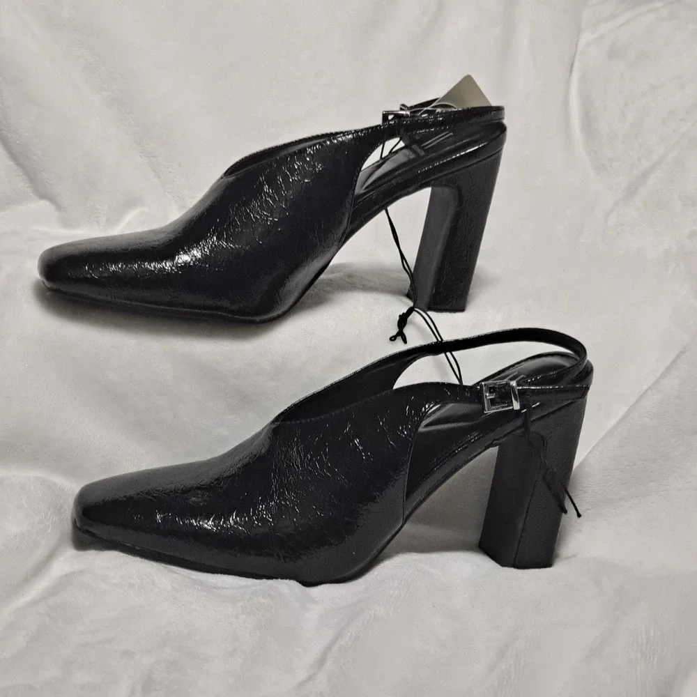 Worthington Saranack Womens Square Closed Toe Block Heel Pumps
